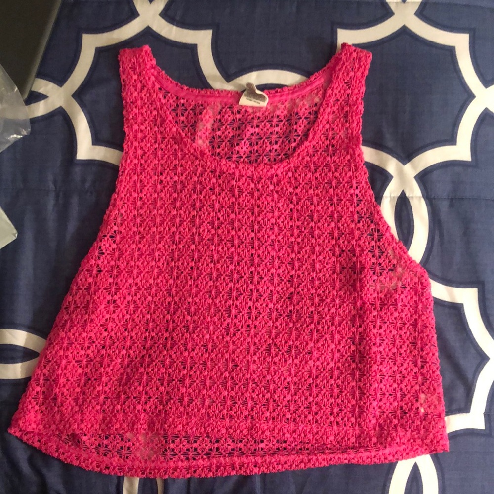 Woven PINK top